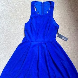 Lulu’s Blue Dress with Open Back